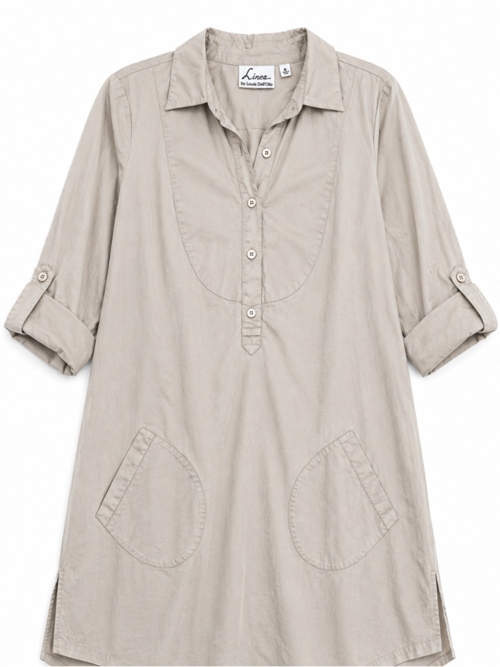 Linea by Louis Dell'Olio • Cotton • Stretch • Tunic • Blouse • Medium